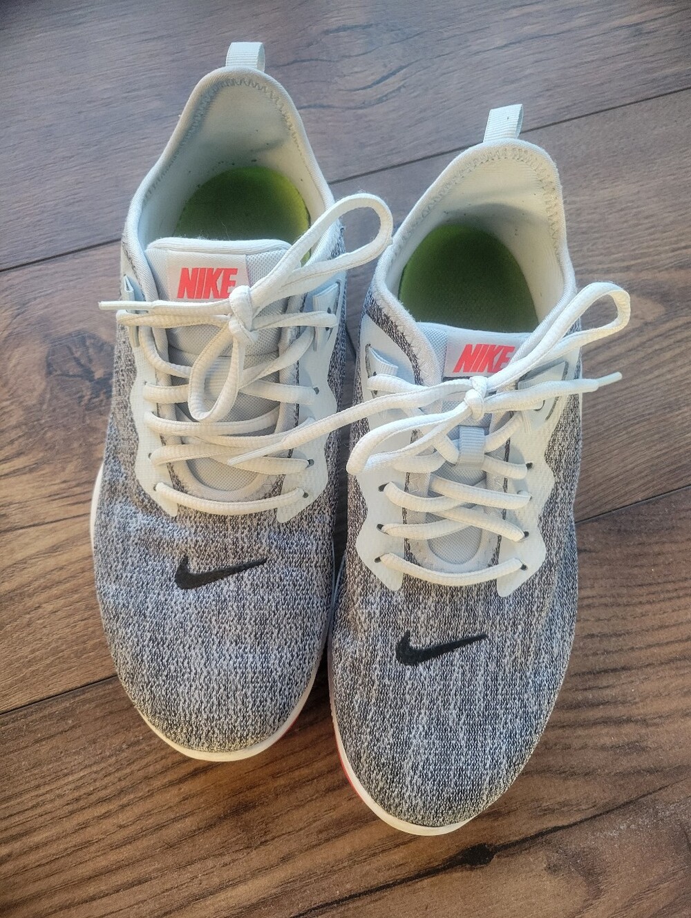 Nike Flex Trainer 9 Women’s Running Shoes Grey Knit Size 8.5